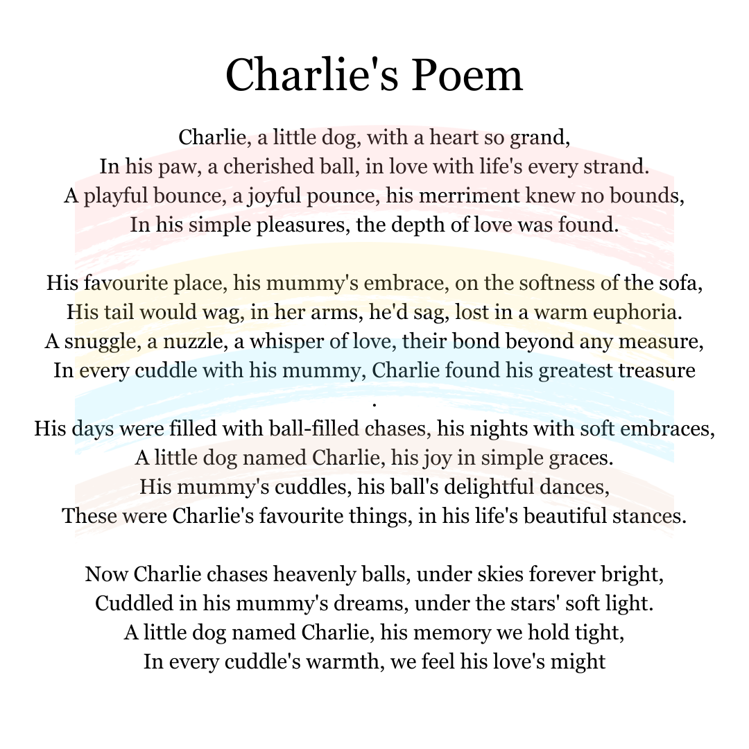 Custom Pet Memorial Poem