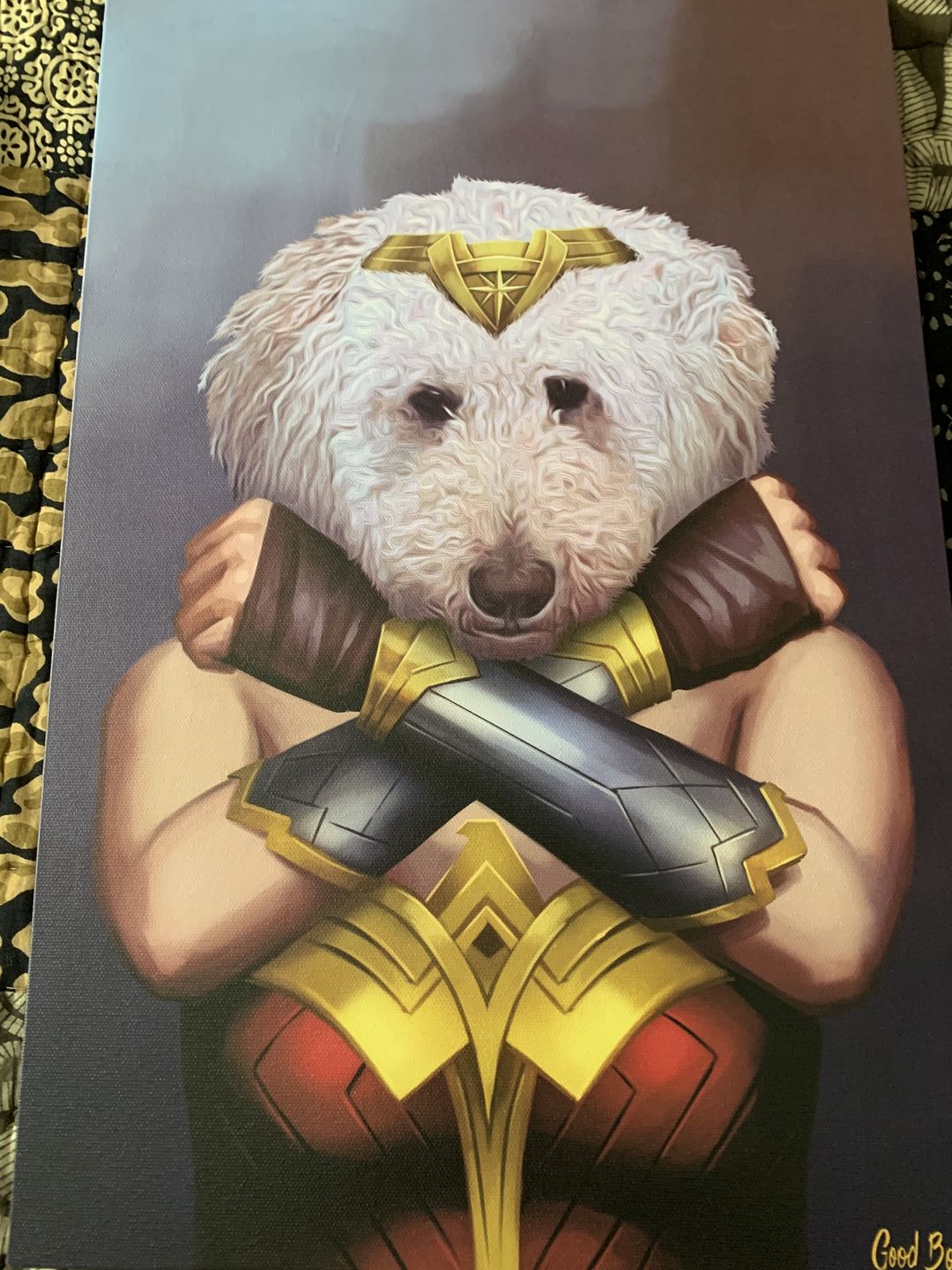 "Wonder Wag" - Painted Paw Pawtrait