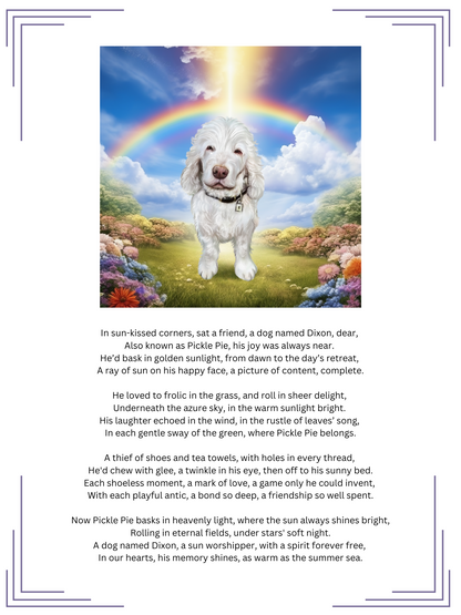 Rainbow Bridge Remembrance Package