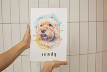 Load image into Gallery viewer, Vibrant Soul Pet Portrait - Limited Edition Watercolour Style
