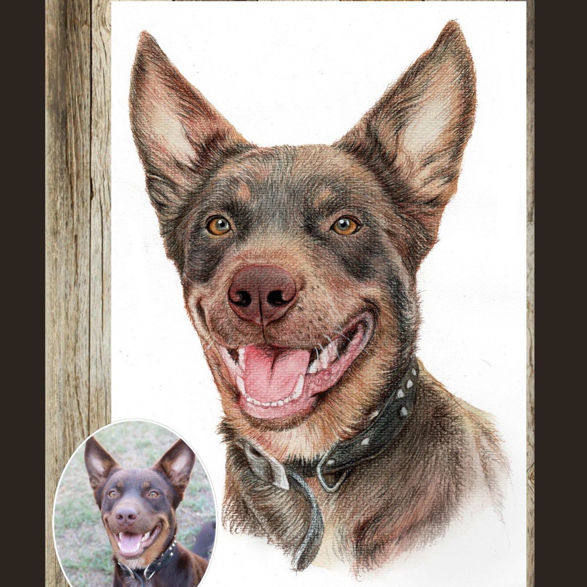 Painted Paws pet portrait — additional pets
