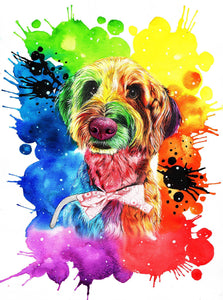 Rainbow Inspired Painted Paw-painted-paws