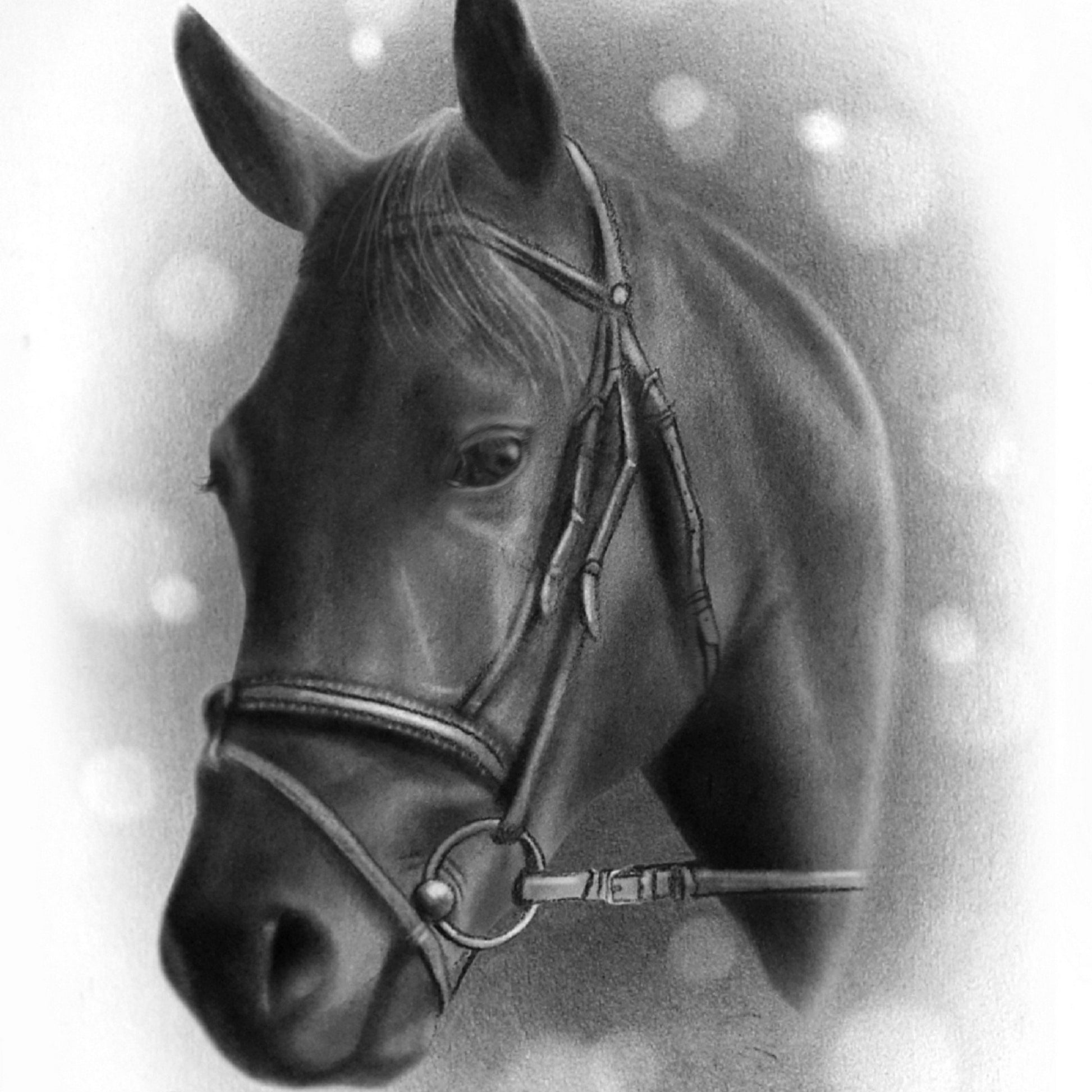 Graphite and charcoal-painted-paws