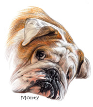 Load image into Gallery viewer, Coloured pencil pet portrait-painted-paws
