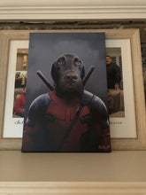 Load image into Gallery viewer, &quot;Deadpawl&quot; - Painted Paw Pawtrait
