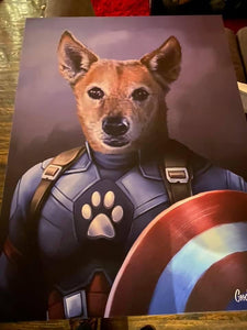 "The Patriot" - Painted Paw Pawtrait