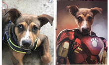 Load image into Gallery viewer, &quot;Bony Stark&quot; - Painted Paw Pawtrait
