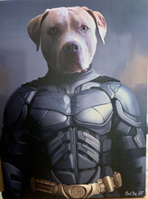 Load image into Gallery viewer, &quot;The Hero We Deserve&quot; - Painted Paw Pawtrait

