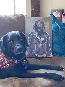 "Black Whiskers" - Painted Paw Pawtrait
