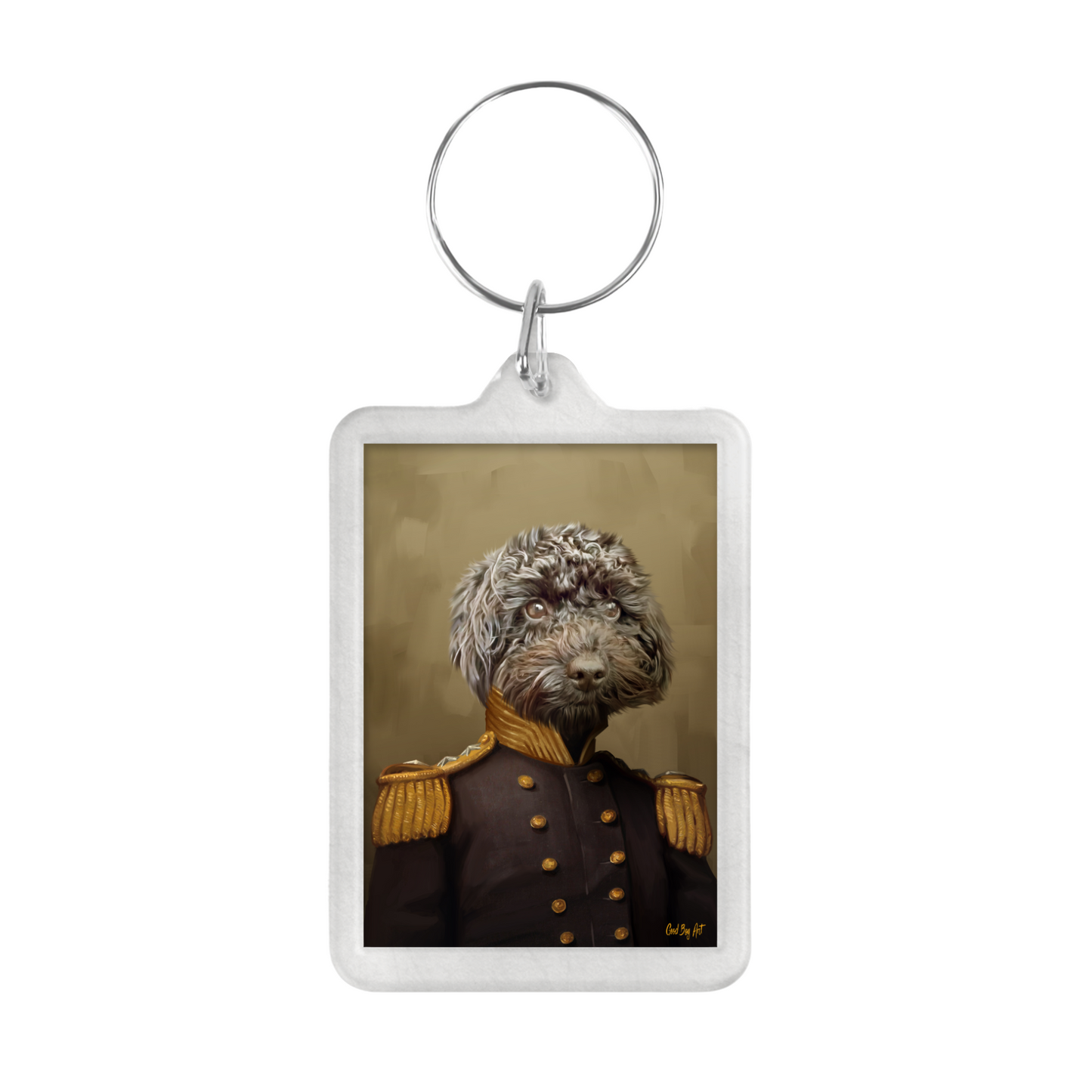 "The Admiral" Pawtrait Keyring