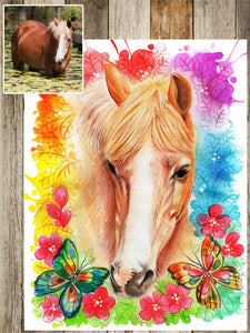 Butterfly Inspired portrait-painted-paws