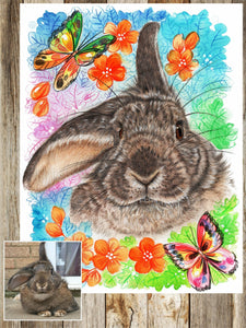 Butterfly Inspired portrait-painted-paws